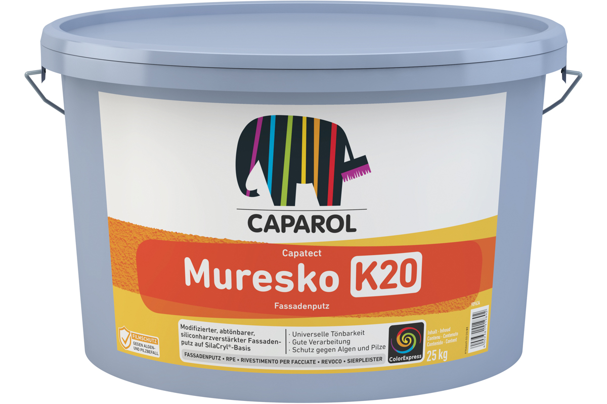 Capatect Muresko Fassadenputz 25,0 kg K 15 auf SilaCryl-Basis